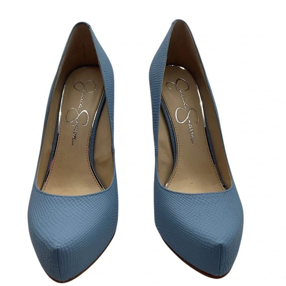 Jessica Simpson High Heel Platform Pumps - Blue